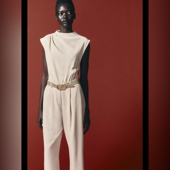 🔥🔥zara belted Jumpsuit - Picture 1 of 5